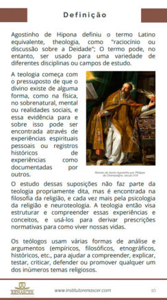 Página de Introdução do E-book sobre teologia