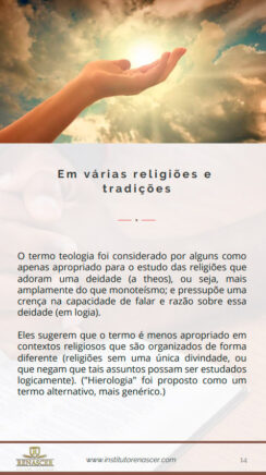 Página de Introdução do E-book sobre teologia