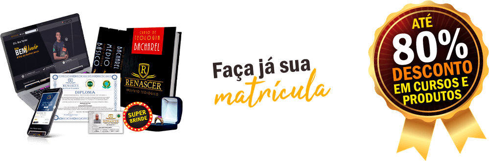 Faça já sua matrícula e para estudar em casa com um kit completo e ganhe até 80% de desconto em nosso cursos e produtos